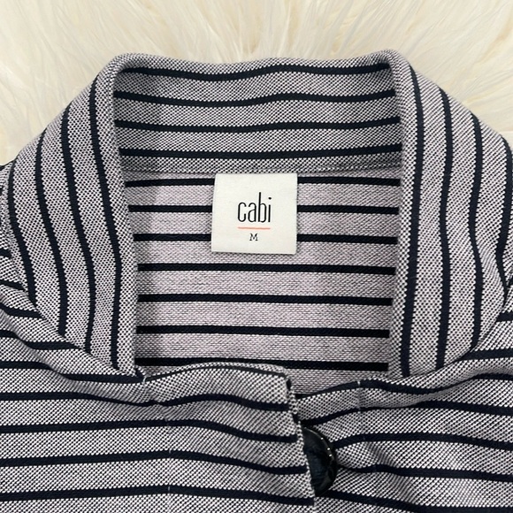 CAbi Striped Car Coat Long Blazer Jacket - Picture 10 of 16